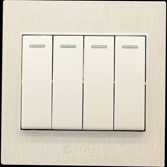 مفتاح إضاءة رباعي لون لولي توفل