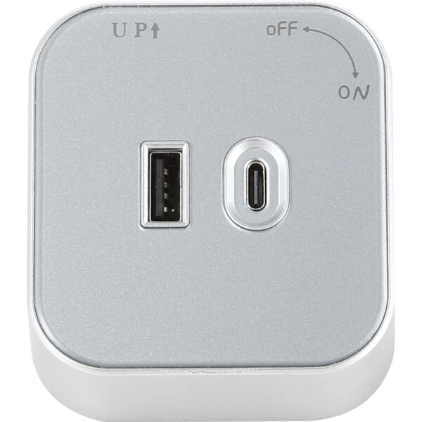 راس فيش مجرى مربع فضي مجوز - توفل