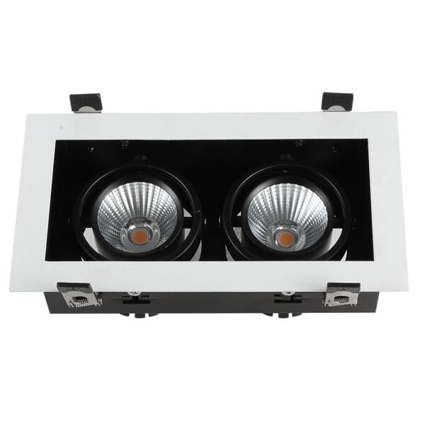 إضاءة جدارية سبوت لايت لون الانارة اصفر مانع للتوهج مستطيل 30 واط - توفل