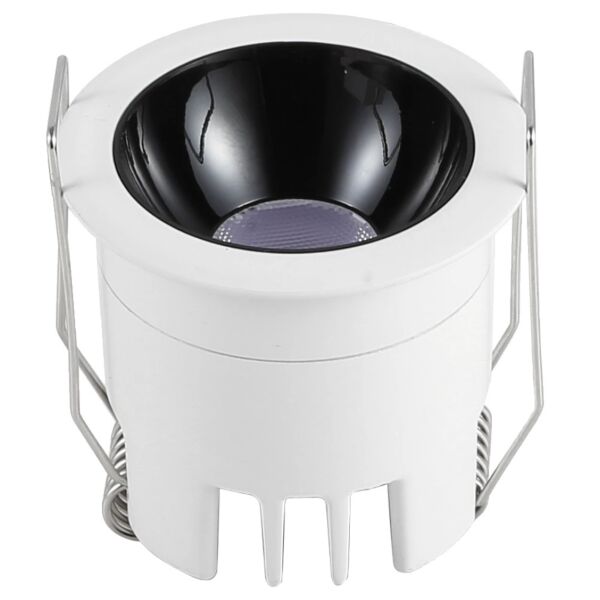 سبوت لايت جرم ابيض مع داخلي اسود مانع للتوهج 5 سم - توفل