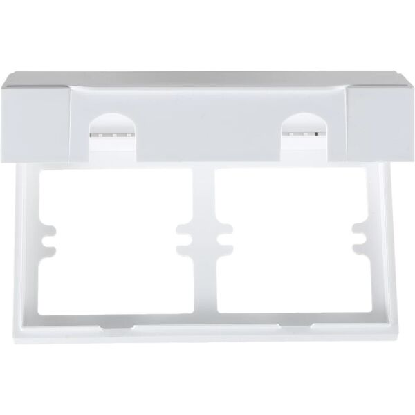 غطاء فيش بارز خارجي مستطيل مجوز - ابيض