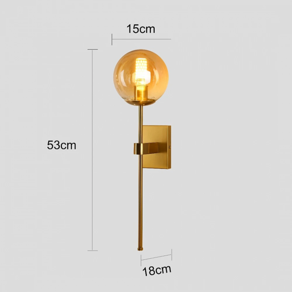 إضاءة جدارية بيج بالب - ذهبي