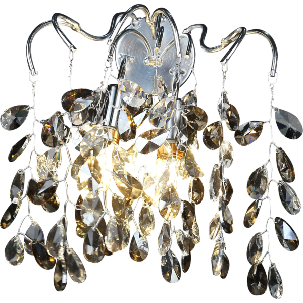 إبليك جداري مودرن ثنائي E14 - فضي ورمادي