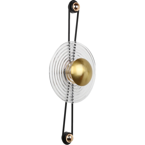 إضاءة جدارية اسود مع 3اضاءات