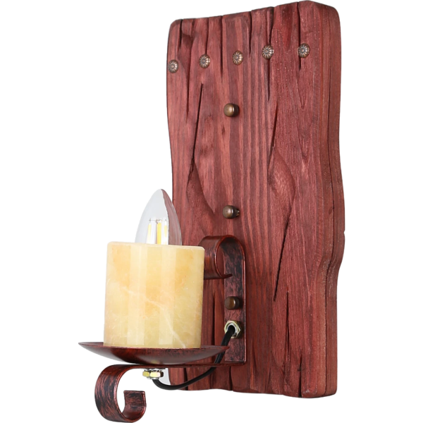 اضاءة جدارية فانوس تراثي مع خشبي