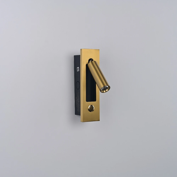 إبليك جداري مودرن 3 واط - ذهبي مع اصفر