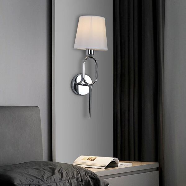 إضاءة جدارية ابليك حائط جداري مودرن - فضي