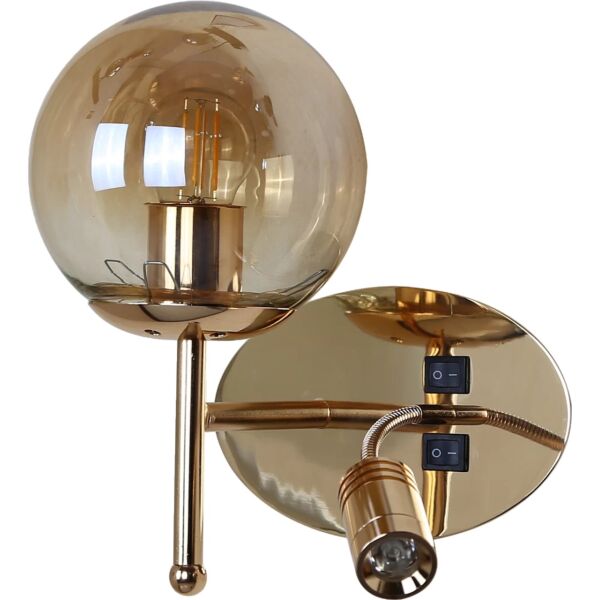 إضاءة جدارية كوين - ذهبي