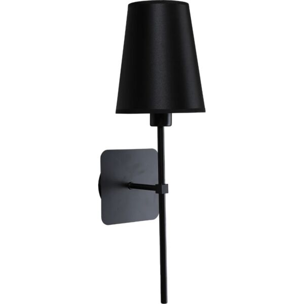 إضاءة ابليك حائط مودرن مفرد - اسود