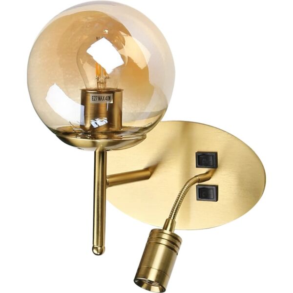 إضاءة جدارية مودرن مفرد اسود E27