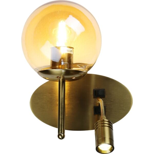 إضاءة جدارية مودرن مفرد اسود E27