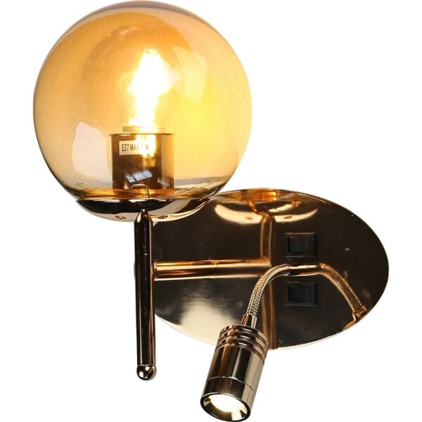 إضاءة جدارية ذهبي E27