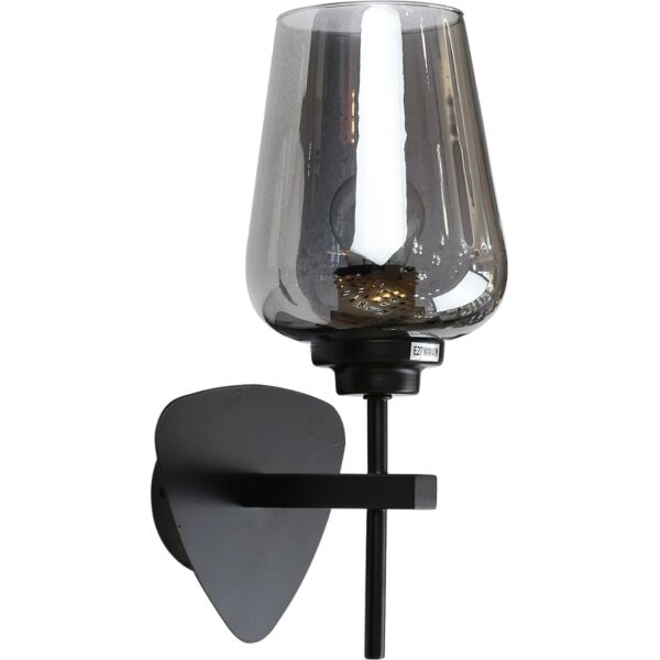 إضاءة ابليك حائط مودرن - اسود