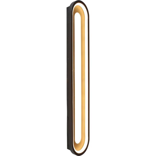 اضاءة جدارية مودرن اسود لون الانارة 3اضاءات 48 واط