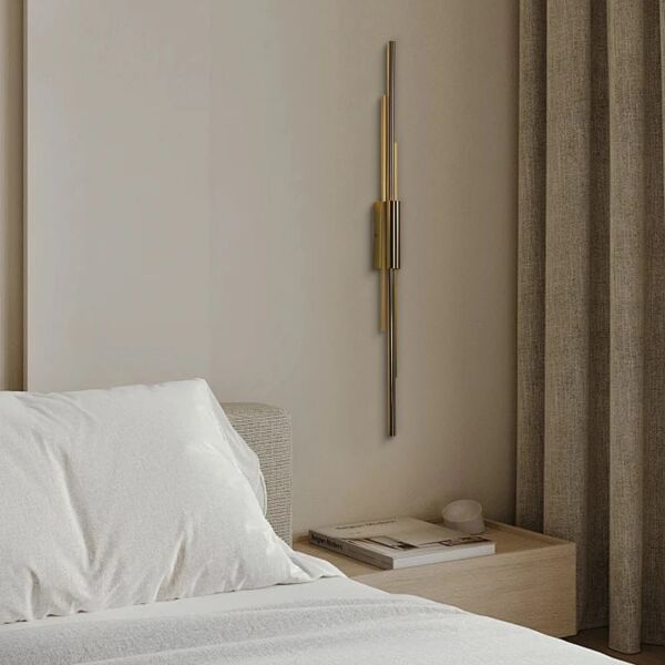 إضاءة جدارية مودرن زيتي لون الانارة أصفر 12 واط - ذهبي زيتي