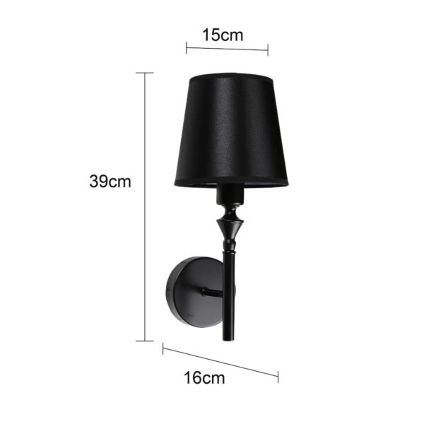 اضاءة جدارية الفاجو - اسود