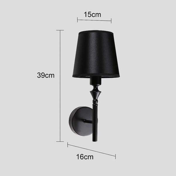 اضاءة جدارية الفاجو - اسود