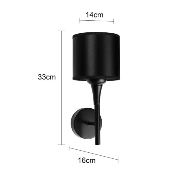 اضاءة جدارية الفا - اسود