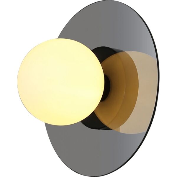 إبليك جداري مودرن مفرد - أسود و رمادي