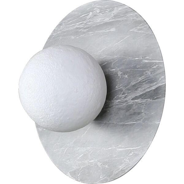 إضاءة جدارية مودرن مفرد - رمادي