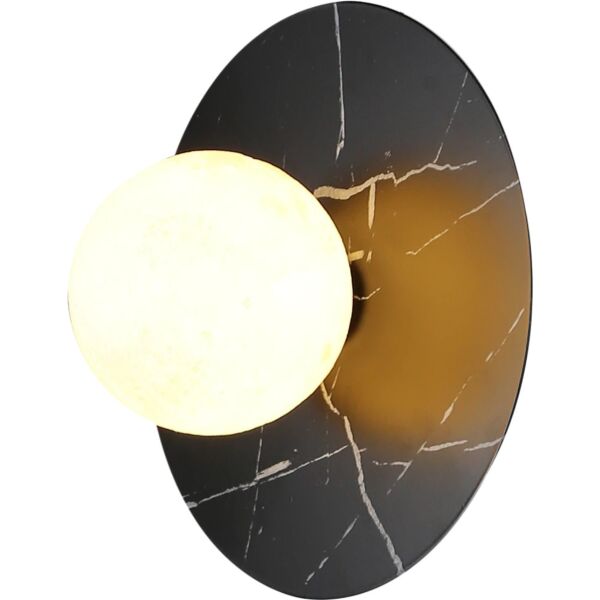 إضاءة جدارية مودرن مفرد - اسود