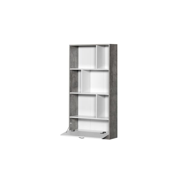 وحدة رفوف بينوس لون ابيض ورمادي