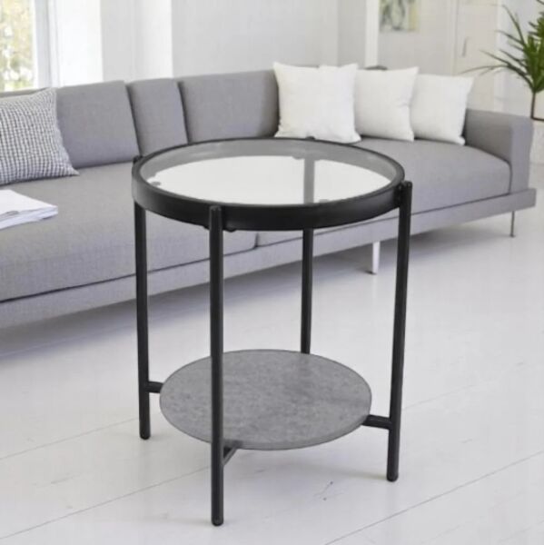 طاولة جانبية صولا - رمادي