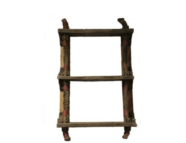 رف جداري بتصميم سلم ريفونا - بني