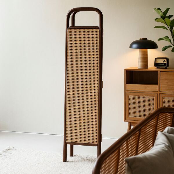 بارتشن راتان طبيعي من ويلو - بني وبيج