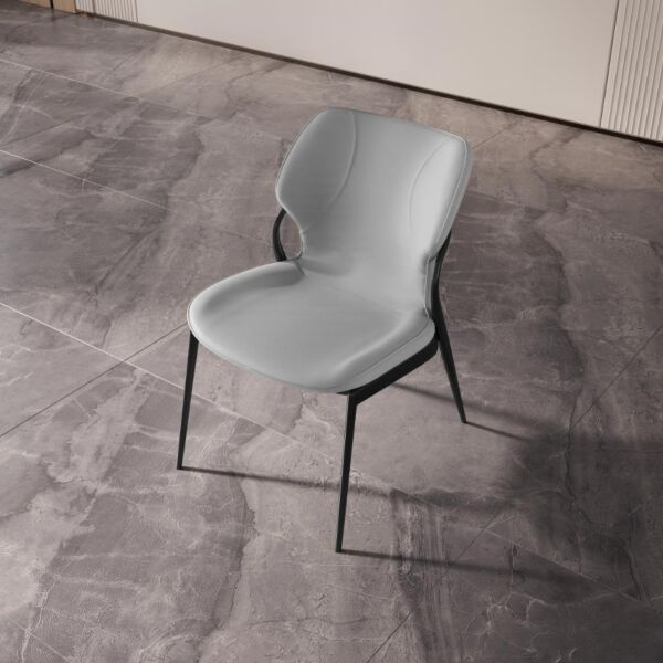 كرسي طعام بيانكا - رمادي فاتح