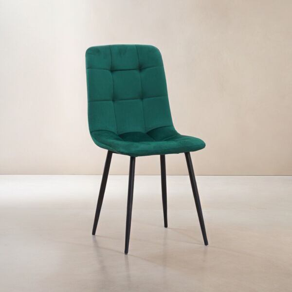 كرسي طاولة طعام سمارسكي - اخضر وأسود