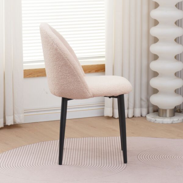 كرسي طاولة طعام الينارلو - بيج وأسود