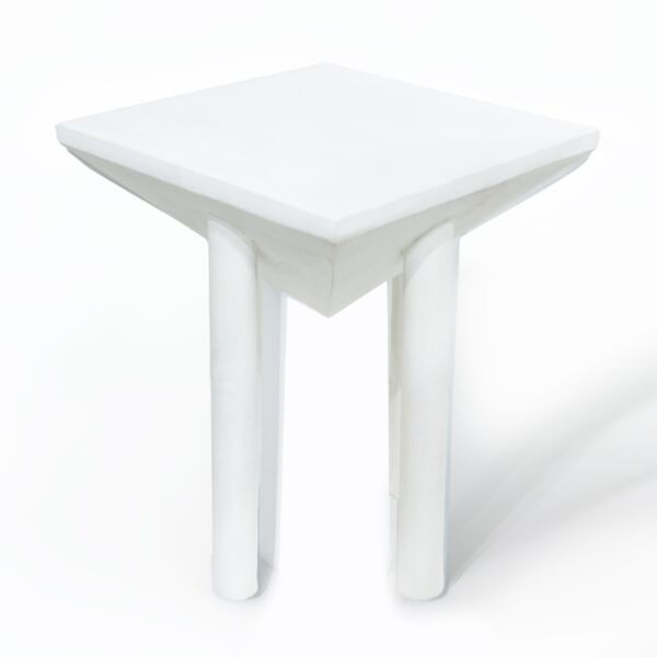 طاولة جانبية البرت - ابيض