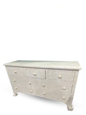 وحدة تخزين نقش نباتي أبولو - ابيض 