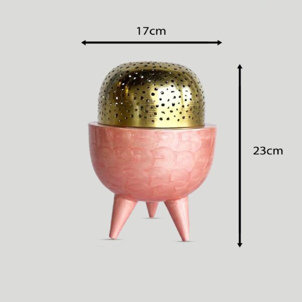 مبخرة كلاسي وردي - وسط
