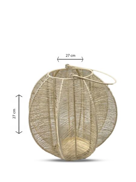 شمعدان كبير شكل قفص - ابيض 