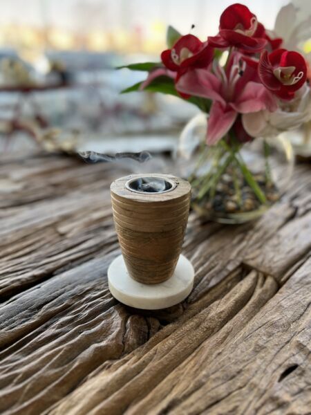 مبخرة فلورينس مقاس صغير - بني فاتح