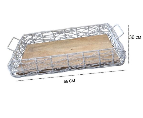 صينية تقديم نيست كبير - رمادي
