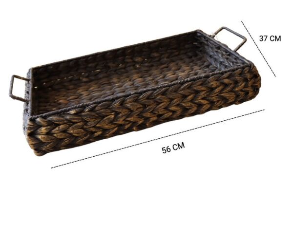 صينية تقديم غراس كبير - أسود