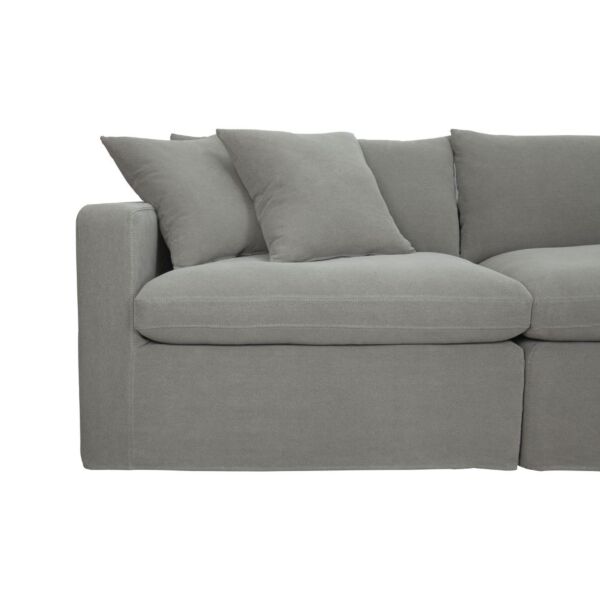 كنب زاوية يمين ويسار كلاود - رمادي