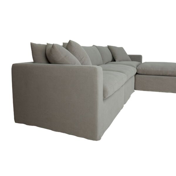 كنب زاوية يمين ويسار كلاود - رمادي