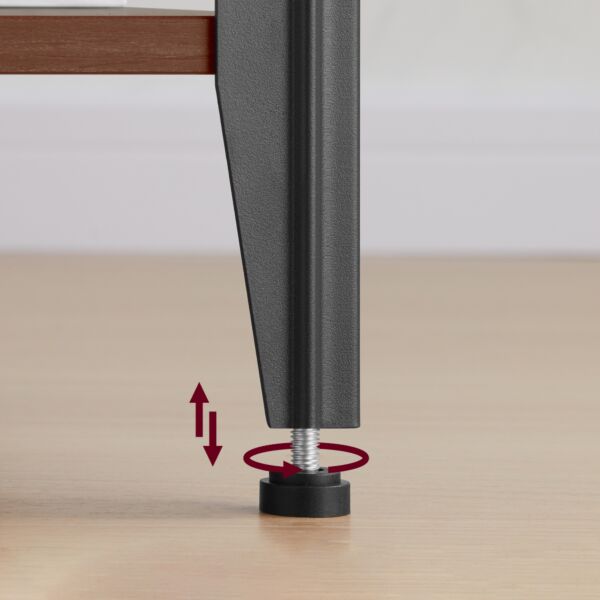 طاولة جانبية لينوسا - بني وأسود