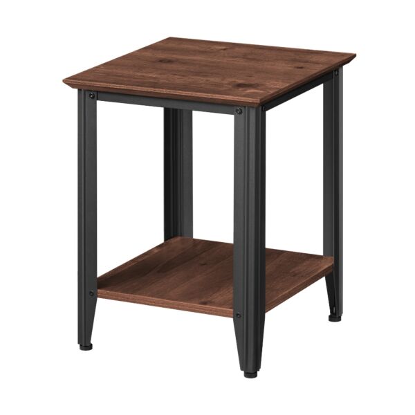 طاولة جانبية لينوسا - بني وأسود