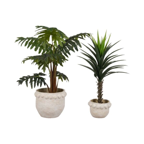 طقم مركن زرع فخار قطعتين