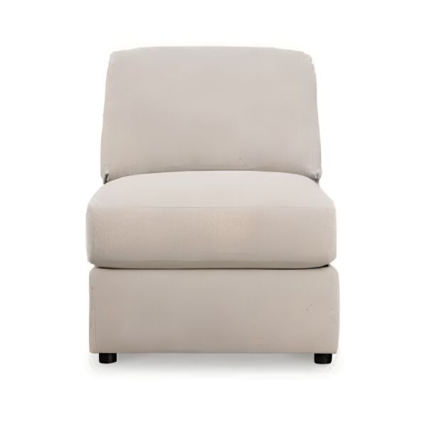 كنبة مفردة بدون ذراعين سوليتير - بيج وبني