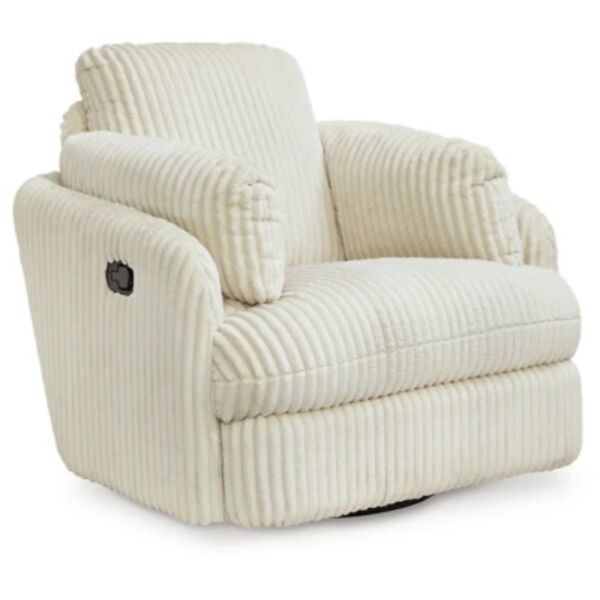 كرسي استرخاء هزاز دوار قابل للإمالة - ابيض