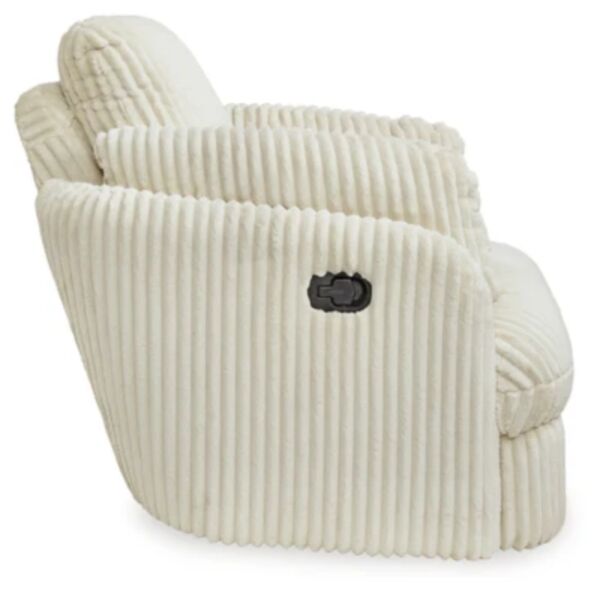 كرسي استرخاء هزاز دوار قابل للإمالة - ابيض