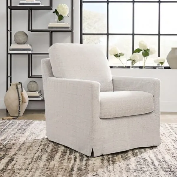 كرسي مفرد أكسنت دوار - رمادي فاتح