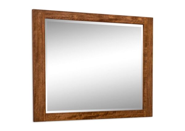 مرآة جدارية ستينلاجي - بني