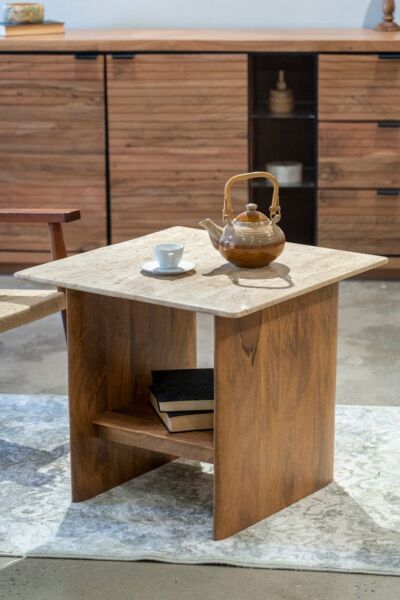 طاولة جانبية برف سفلي ميلاف